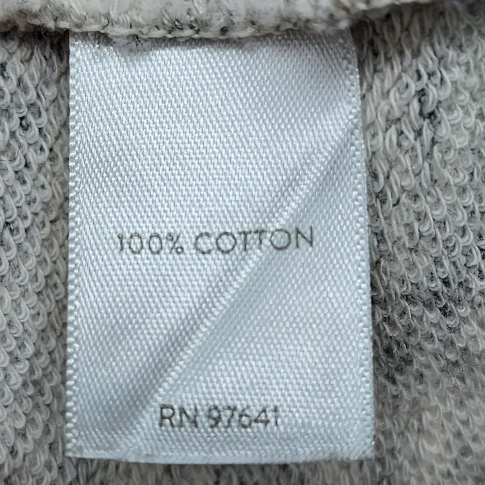 Pure Jill Sweatshirt MEDIUM Light Gray Cowl Neck Cotton Soft Touch Pockets - Picture 11 of 15